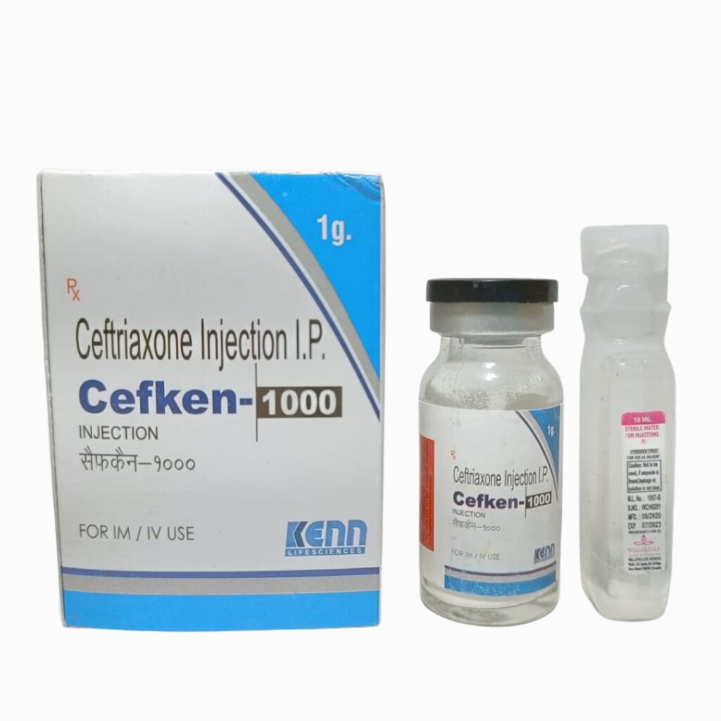 Ceftriaxone 1gm Injection – kennlifesciences.com